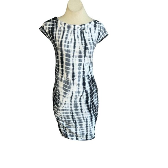 Standard James Perse Slate Blue Gray Tie Dye Bodycon Dress Size 1 - Picture 1 of 10